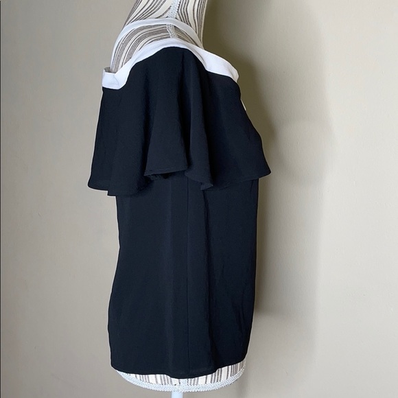 NWT Vince Camuto Colorblock Halter Blouse XS - Picture 5 of 13